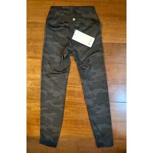 Lululemon Align Crop 21" Incognito Leggings Women's 4 Camo Multi Grey Black